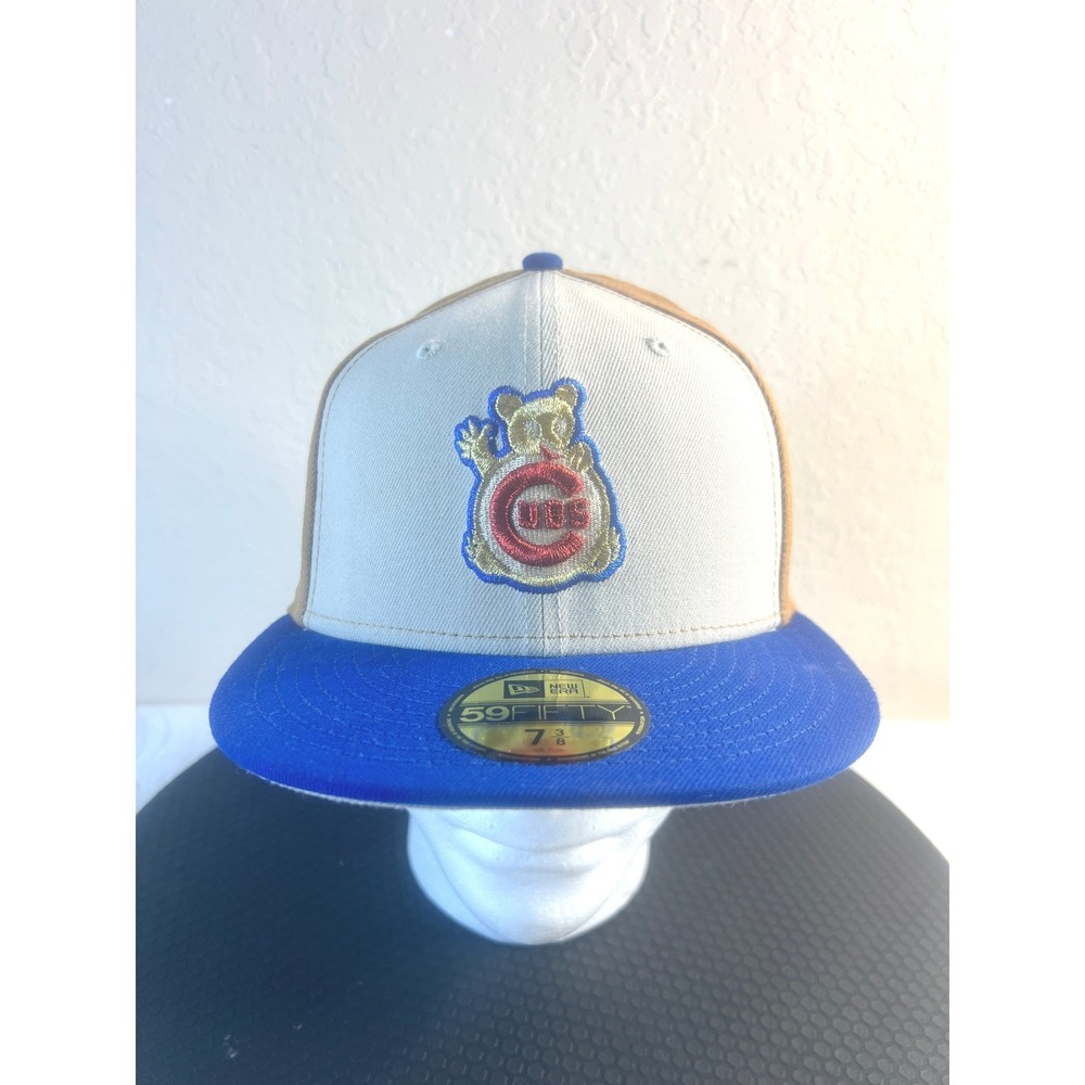 New Era Chicago Cubs 1990 All-Star Game 59FIFTY Fitted Hat 7 3/8 Tan Blue